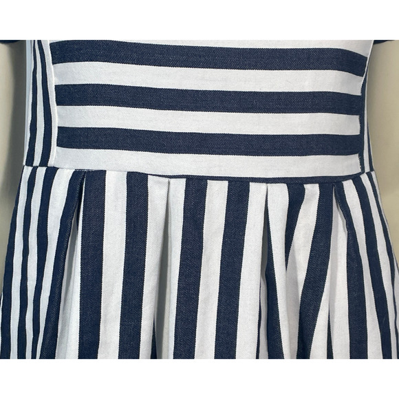 3-FOR-$30 Altar'd State Sz S Summer Dress Boat Neck Pleated Skirt Nautical Blue - Picture 5 of 11